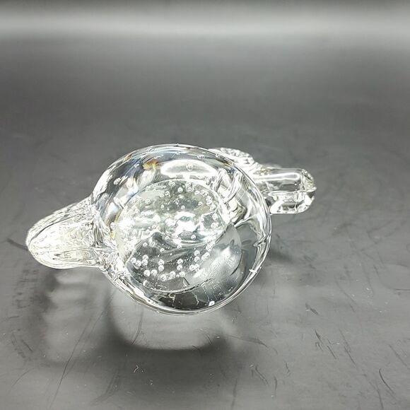 Vintage Art Glass Unicorn Paperweight with Controlled Bubbles - Picture 5 of 8